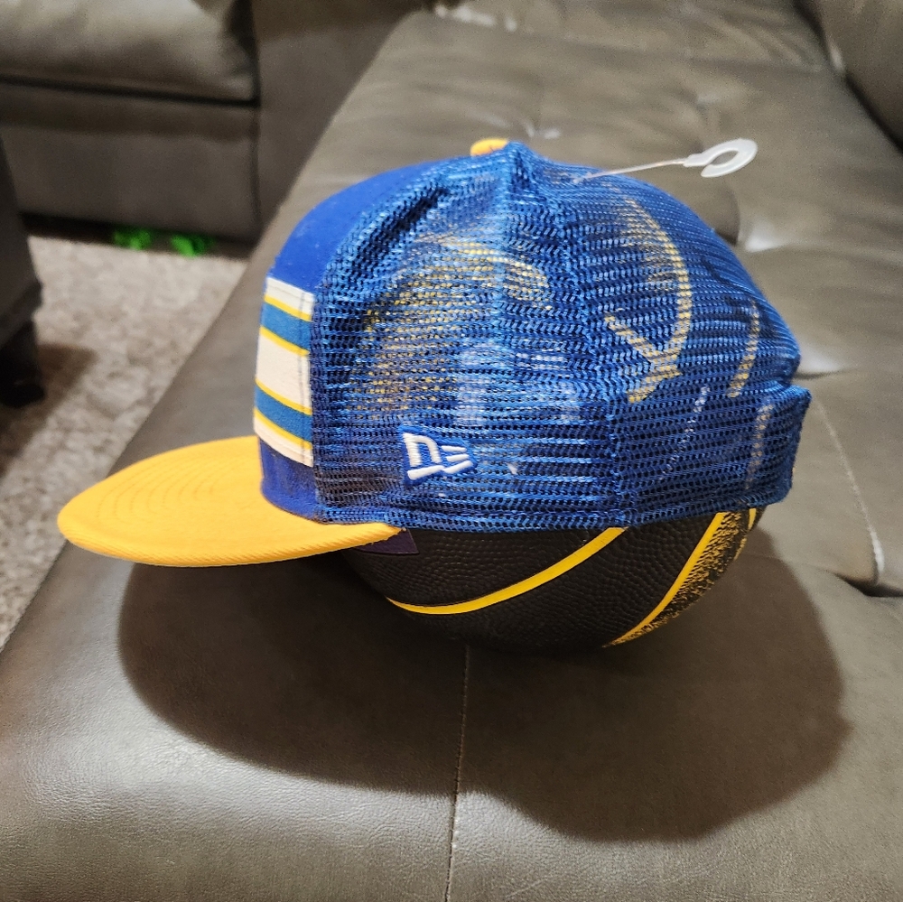 New Era HardWood Classic Golden State Warriors Snap Back Hat - Picture 4 of 8